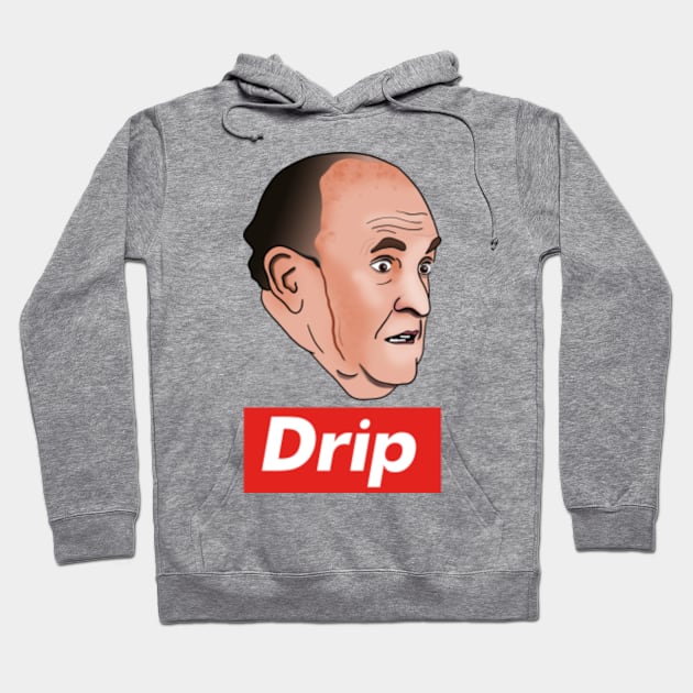 Rudy Giuliani Hair Dye Drip Meme Hoodie by Barnyardy